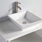 Vanity Art VA3130-42W 42 Inch Single Sink Bathroom Vanity in White with Marble Countertop - Vanity Art VA3130-42W