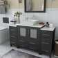 Vanity Art VA3130-54E 54 Inch Single Sink Bathroom Vanity in Espresso with Marble Countertop - Vanity Art VA3130-54E