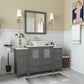 Vanity Art VA3130-54G 54 Inch Single Sink Bathroom Vanity in Gray with Marble Countertop - Vanity Art VA3130-54G