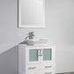 Vanity Art VA3130W 30 Inch Single Sink Bathroom Vanity in White with Marble Countertop - Vanity Art VA3130W