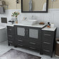 Vanity Art VA3136-60E 60 Inch Single Sink Bathroom Vanity in Espresso with Marble Countertop - Vanity Art VA3136-60E