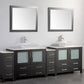 Vanity Art VA3136-96E 96 Inch Double Sink Bathroom Vanity in Espresso with Marble Countertop - Vanity Art VA3136-96E