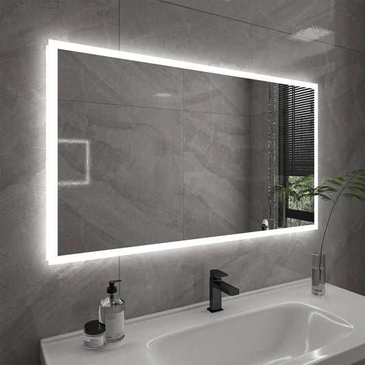 Vanity Art VA3D-48 Rectangular 48 Inch x 27.5 Inch LED Bathroom Mirror with Touch Sensor - Vanity Art VA3D-48