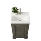 Vanity Art VA5020-SG 20 Inch Single Sink Bathroom Vanity in Gray with Ceramic Sink and Countertop - Vanity Art VA5020-SG