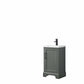 Vanity Art VA5020-VG 20 Inch Single Sink Bathroom Vanity in Vintage Green with Ceramic Sink and Countertop - Vanity Art VA5020-VG