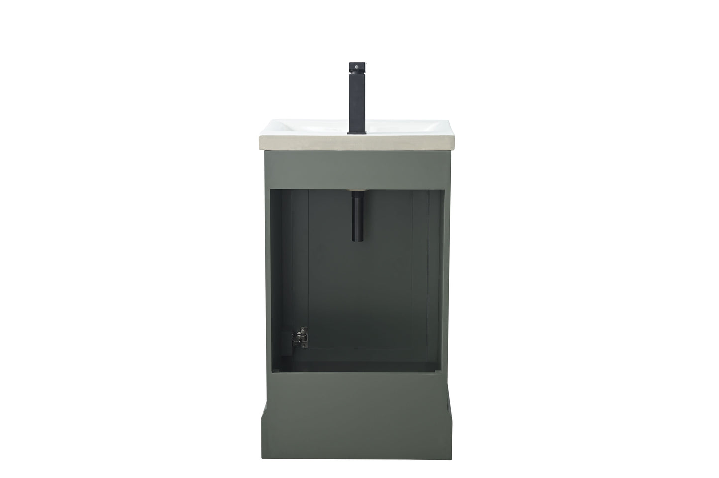 Vanity Art VA5020-VG 20 Inch Single Sink Bathroom Vanity in Vintage Green with Ceramic Sink and Countertop - Vanity Art VA5020-VG