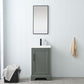 Vanity Art VA5020-VG 20 Inch Single Sink Bathroom Vanity in Vintage Green with Ceramic Sink and Countertop - Vanity Art VA5020-VG