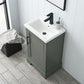 Vanity Art VA5020-VG 20 Inch Single Sink Bathroom Vanity in Vintage Green with Ceramic Sink and Countertop - Vanity Art VA5020-VG