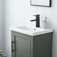 Vanity Art VA5020-VG 20 Inch Single Sink Bathroom Vanity in Vintage Green with Ceramic Sink and Countertop - Vanity Art VA5020-VG