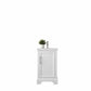 Vanity Art VA5020-W 20 Inch Single Sink Bathroom Vanity in White with Ceramic Sink and Countertop - Vanity Art VA5020-W