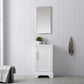 Vanity Art VA5020-W 20 Inch Single Sink Bathroom Vanity in White with Ceramic Sink and Countertop - Vanity Art VA5020-W