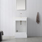 Vanity Art VA5020-W 20 Inch Single Sink Bathroom Vanity in White with Ceramic Sink and Countertop - Vanity Art VA5020-W