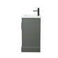 Vanity Art VA5024-VG 24 Inch Single Sink Bathroom Vanity in Vintage Green with Ceramic Sink and Countertop - Vanity Art VA5024-VG