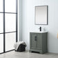 Vanity Art VA5024-VG 24 Inch Single Sink Bathroom Vanity in Vintage Green with Ceramic Sink and Countertop - Vanity Art VA5024-VG