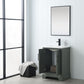 Vanity Art VA5024-VG 24 Inch Single Sink Bathroom Vanity in Vintage Green with Ceramic Sink and Countertop - Vanity Art VA5024-VG