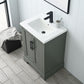 Vanity Art VA5024-VG 24 Inch Single Sink Bathroom Vanity in Vintage Green with Ceramic Sink and Countertop - Vanity Art VA5024-VG