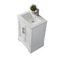 Vanity Art VA5024-W 24 Inch Single Sink Bathroom Vanity in White with Ceramic Sink and Countertop - Vanity Art VA5024-W