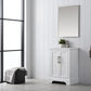 Vanity Art VA5024-W 24 Inch Single Sink Bathroom Vanity in White with Ceramic Sink and Countertop - Vanity Art VA5024-W