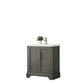 Vanity Art VA5030-SG 30 Inch Single Sink Bathroom Vanity in Gray with Ceramic Sink and Countertop - Vanity Art VA5030-SG