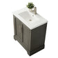 Vanity Art VA5030-SG 30 Inch Single Sink Bathroom Vanity in Gray with Ceramic Sink and Countertop - Vanity Art VA5030-SG