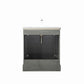 Vanity Art VA5030-SG 30 Inch Single Sink Bathroom Vanity in Gray with Ceramic Sink and Countertop - Vanity Art VA5030-SG