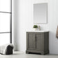 Vanity Art VA5030-SG 30 Inch Single Sink Bathroom Vanity in Gray with Ceramic Sink and Countertop - Vanity Art VA5030-SG