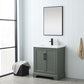 Vanity Art VA5030-VG 30 Inch Single Sink Bathroom Vanity in Vintage Green with Ceramic Sink and Countertop - Vanity Art VA5030-VG