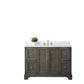 Vanity Art VA5048-SG 48 Inch Single Sink Bathroom Vanity in Gray with Marble Countertop & Backsplash - Vanity Art VA5048-SG