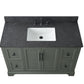 Vanity Art VA5048-VG 48 Inch Single Sink Bathroom Vanity in Vintage Green with Marble Countertop & Backsplash - Vanity Art VA5048-VG