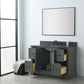 Vanity Art VA5048-VG 48 Inch Single Sink Bathroom Vanity in Vintage Green with Marble Countertop & Backsplash - Vanity Art VA5048-VG