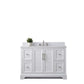 Vanity Art VA5048-W 48 Inch Single Sink Bathroom Vanity in White with Marble Countertop & Backsplash - Vanity Art VA5048-W