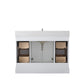 Vanity Art VA5048-W 48 Inch Single Sink Bathroom Vanity in White with Marble Countertop & Backsplash - Vanity Art VA5048-W