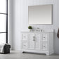 Vanity Art VA5048-W 48 Inch Single Sink Bathroom Vanity in White with Marble Countertop & Backsplash - Vanity Art VA5048-W