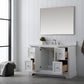 Vanity Art VA5048-W 48 Inch Single Sink Bathroom Vanity in White with Marble Countertop & Backsplash - Vanity Art VA5048-W