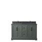 Vanity Art VA5054-VG 54 Inch Double Sink Bathroom Vanity in Vintage Green with Marble Countertop & Backsplash - Vanity Art VA5054-VG