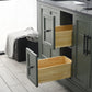 Vanity Art VA5054-VG 54 Inch Double Sink Bathroom Vanity in Vintage Green with Marble Countertop & Backsplash - Vanity Art VA5054-VG