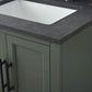 Vanity Art VA5054-VG 54 Inch Double Sink Bathroom Vanity in Vintage Green with Marble Countertop & Backsplash - Vanity Art VA5054-VG