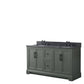Vanity Art VA5060-DVG 60 Inch Double Sink Bathroom Vanity in Vintage Green with Marble Countertop & Backsplash - Vanity Art VA5060-DVG