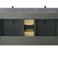 Vanity Art VA5060-DVG 60 Inch Double Sink Bathroom Vanity in Vintage Green with Marble Countertop & Backsplash - Vanity Art VA5060-DVG