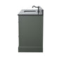 Vanity Art VA5060-SVG 60 Inch Single Sink Bathroom Vanity in Vintage Green with Marble Countertop & Backsplash - Vanity Art VA5060-SVG
