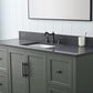 Vanity Art VA5060-SVG 60 Inch Single Sink Bathroom Vanity in Vintage Green with Marble Countertop & Backsplash - Vanity Art VA5060-SVG