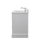 Vanity Art VA5060-SW 60 Inch Single Sink Bathroom Vanity in White with Marble Countertop & Backsplash - Vanity Art VA5060-SW