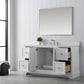 Vanity Art VA5060-SW 60 Inch Single Sink Bathroom Vanity in White with Marble Countertop & Backsplash - Vanity Art VA5060-SW