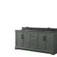 Vanity Art VA5072-DVG 72 Inch Double Sink Bathroom Vanity in Vintage Green with Marble Countertop & Backsplash - Vanity Art VA5072-DVG