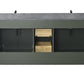 Vanity Art VA5072-DVG 72 Inch Double Sink Bathroom Vanity in Vintage Green with Marble Countertop & Backsplash - Vanity Art VA5072-DVG