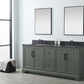 Vanity Art VA5072-DVG 72 Inch Double Sink Bathroom Vanity in Vintage Green with Marble Countertop & Backsplash - Vanity Art VA5072-DVG