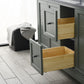 Vanity Art VA5072-DVG 72 Inch Double Sink Bathroom Vanity in Vintage Green with Marble Countertop & Backsplash - Vanity Art VA5072-DVG
