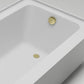 Vanity Art VA6301-L-RIGHT-TG 60 Inch Acrylic Alcove Skirt Soaking Bathtub with Right Drain in Titanium Gold Finish - Vanity Art VA6301-L-RIGHT-TG