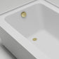 Vanity Art VA6301-M-LEFT-TG 54 Inch Acrylic Alcove Skirt Soaking Bathtub with Left Drain in Titanium Gold Finish- Vanity Art VA6301-M-LEFT-TG