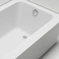 Vanity Art VA6302-L-RIGHT-PC 60 Inch Acrylic Alcove Skirt Soaking Bathtub with Right Drain in Polished Chrome Finish - Vanity Art VA6302-L-RIGHT-PC